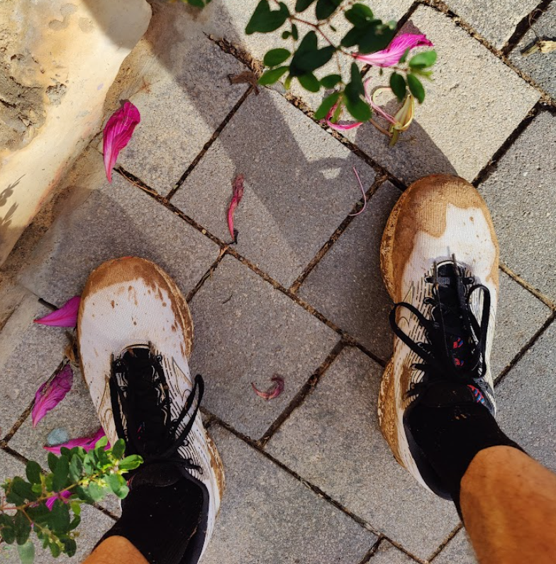half flowers shoes